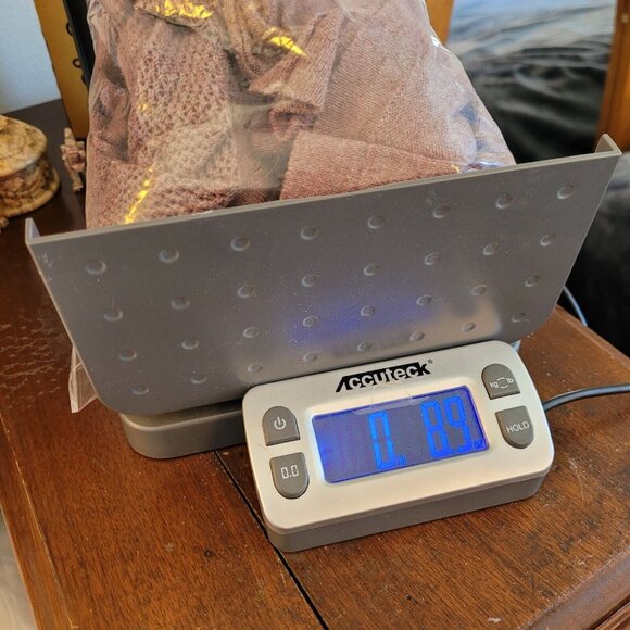 LOgo Lori Goldstein Womens Cardigan Large Purple 100% Cotton Open Front 16462 - Picture 6 of 6